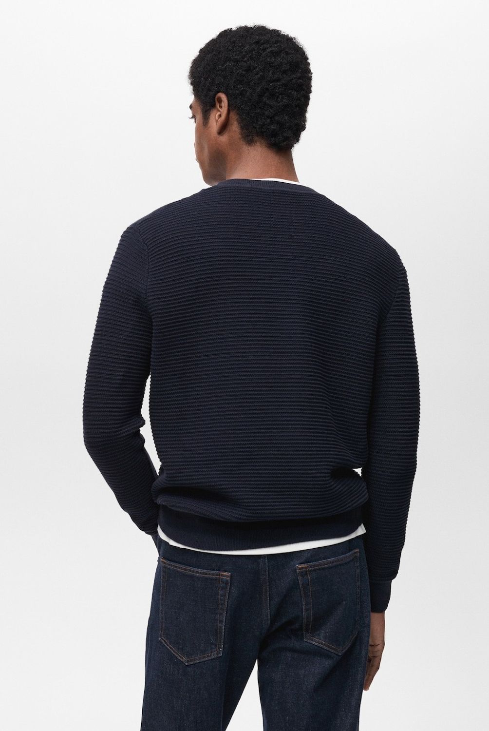 MANGO MAN - Sweater 100% Algodón Trenzado Hombre Mango Man