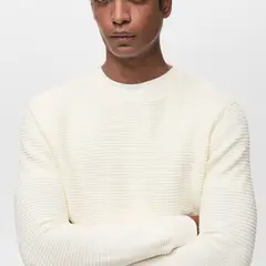 MANGO MAN - Sweater 100% Algodón Trenzado Hombre