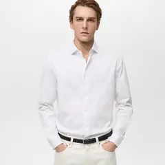 MANGO MAN - Camisa Donosti 100% Algodón Rayas Hombre