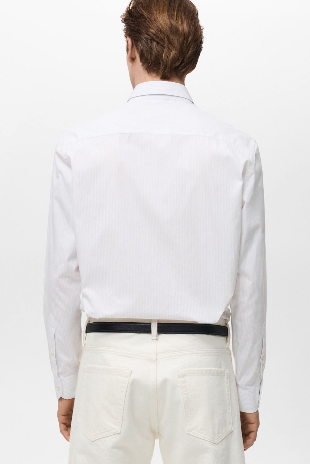 MANGO MAN - Camisa Donosti 100% Algodón Rayas Hombre Mango Man