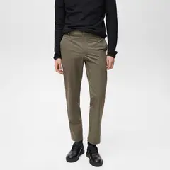 MANGO MAN - Pantalón Slim Fit Comfort Stretch Cordón Hombre