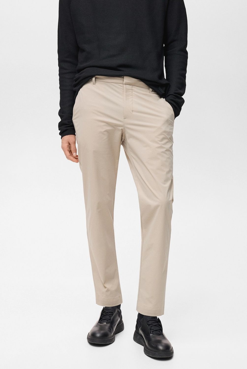 MANGO MAN - Pantalón Slim Fit Comfort Stretch Cordón Hombre Mango Man