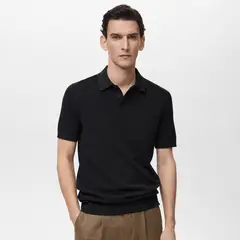 MANGO MAN - Polo Punto Estructura Slim Fit Hombre