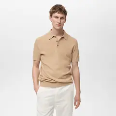 MANGO MAN - Polo Punto Estructura Slim Fit Hombre