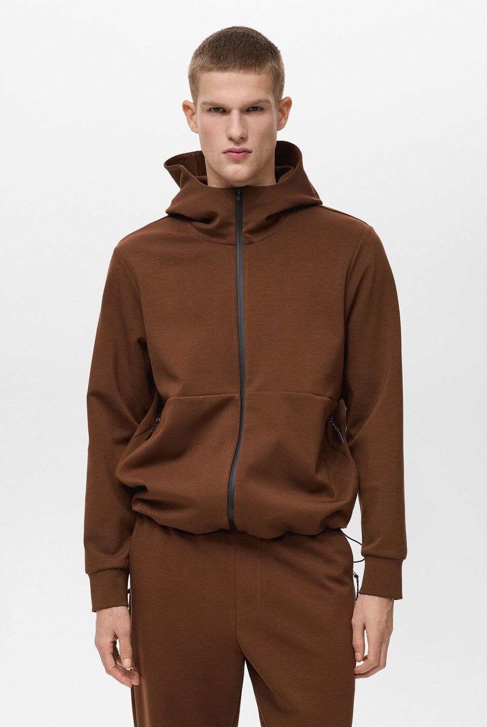 MANGO MAN - Poleron Veneto Capucha Performance Transpirable Hombre Mango