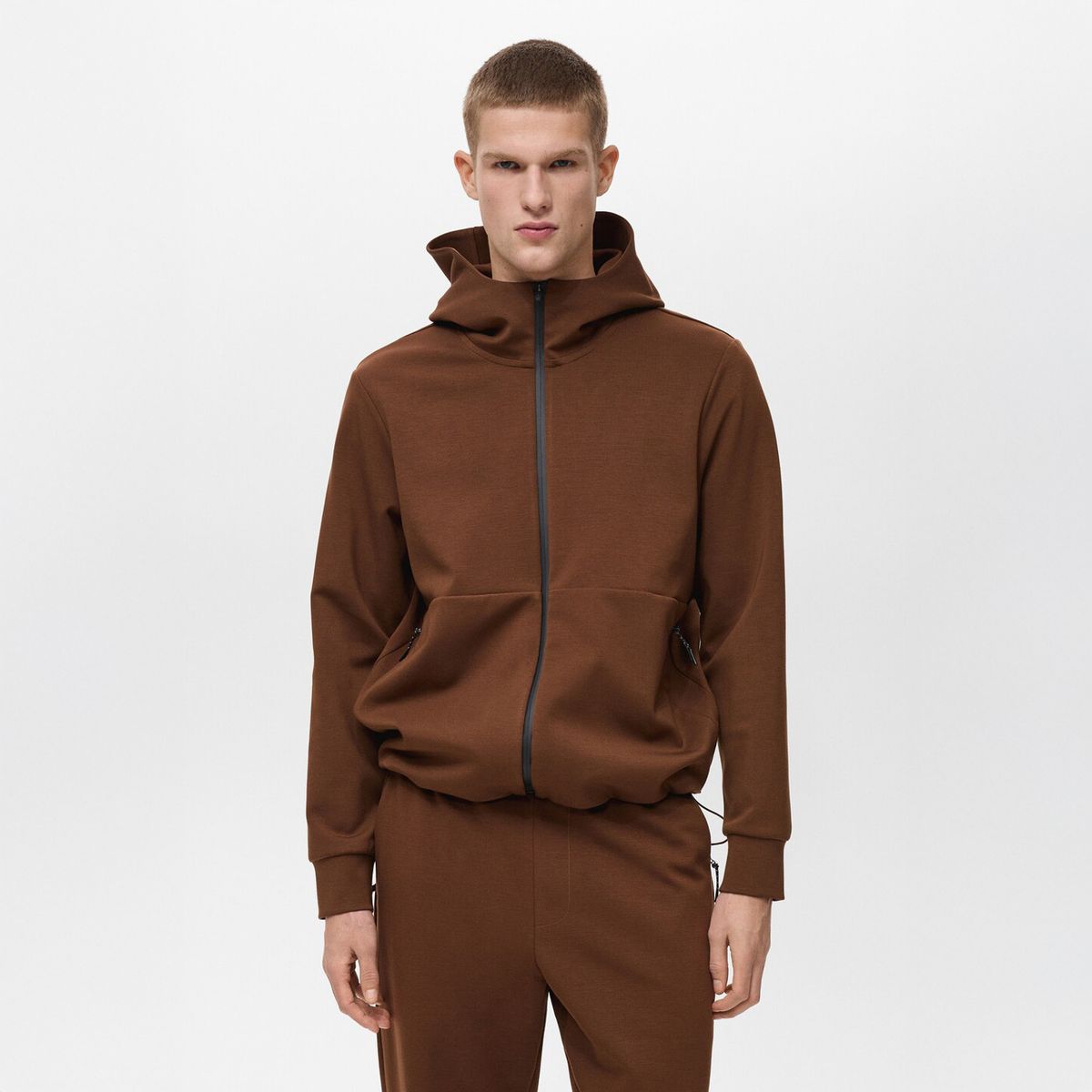 MANGO MAN - Poleron Veneto Capucha Performance Transpirable Hombre Mango