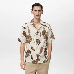MANGO MAN - Camisa Sicilia Estampado Flores Hombre