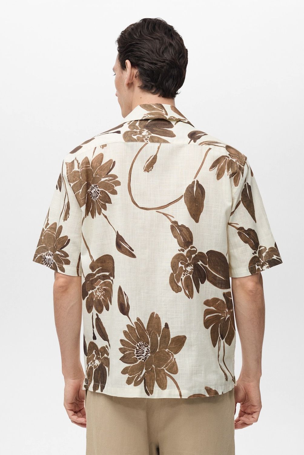 MANGO MAN - Camisa Sicilia Estampado Flores Hombre Mango Man