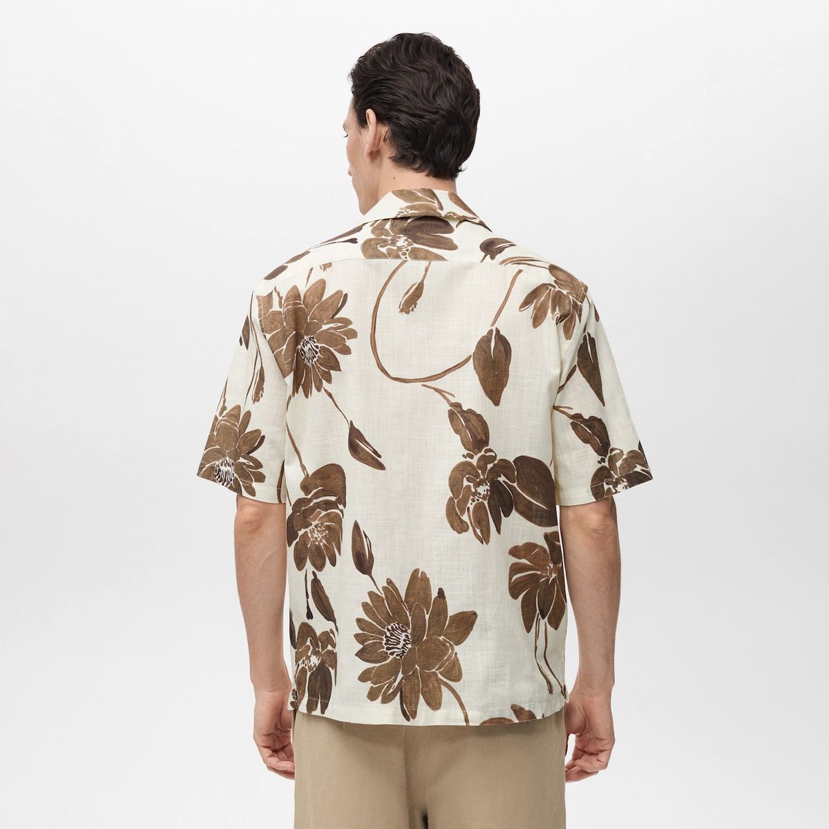 MANGO MAN - Camisa Sicilia Estampado Flores Hombre Mango Man
