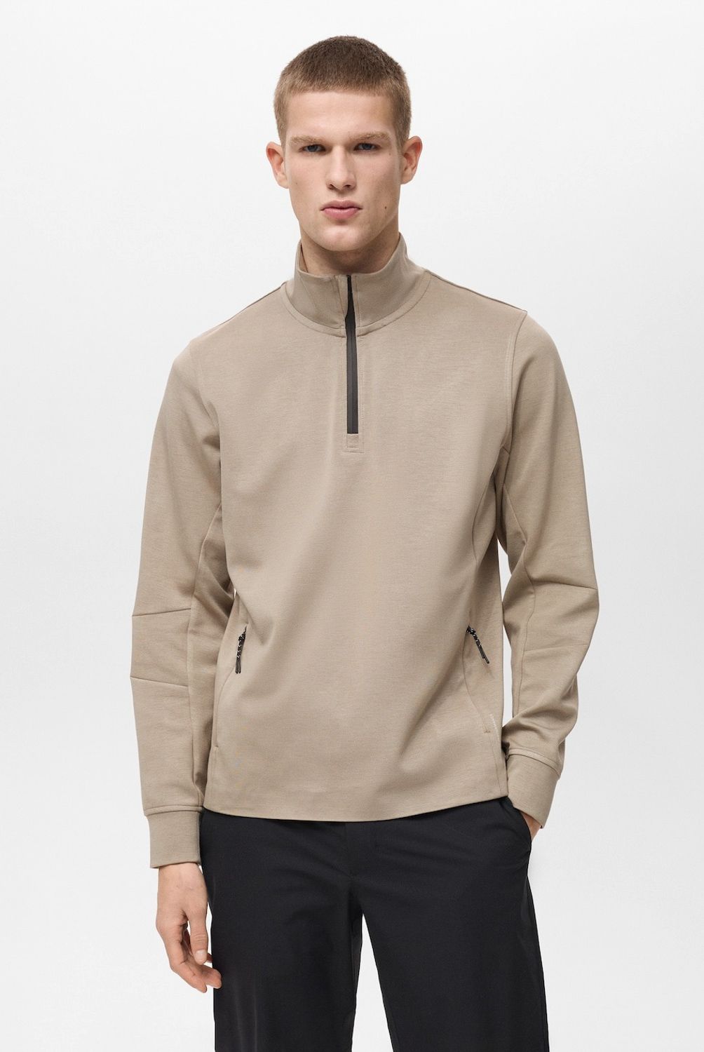MANGO MAN - Polerón Cremallera Coolmax Hombre Mango Man