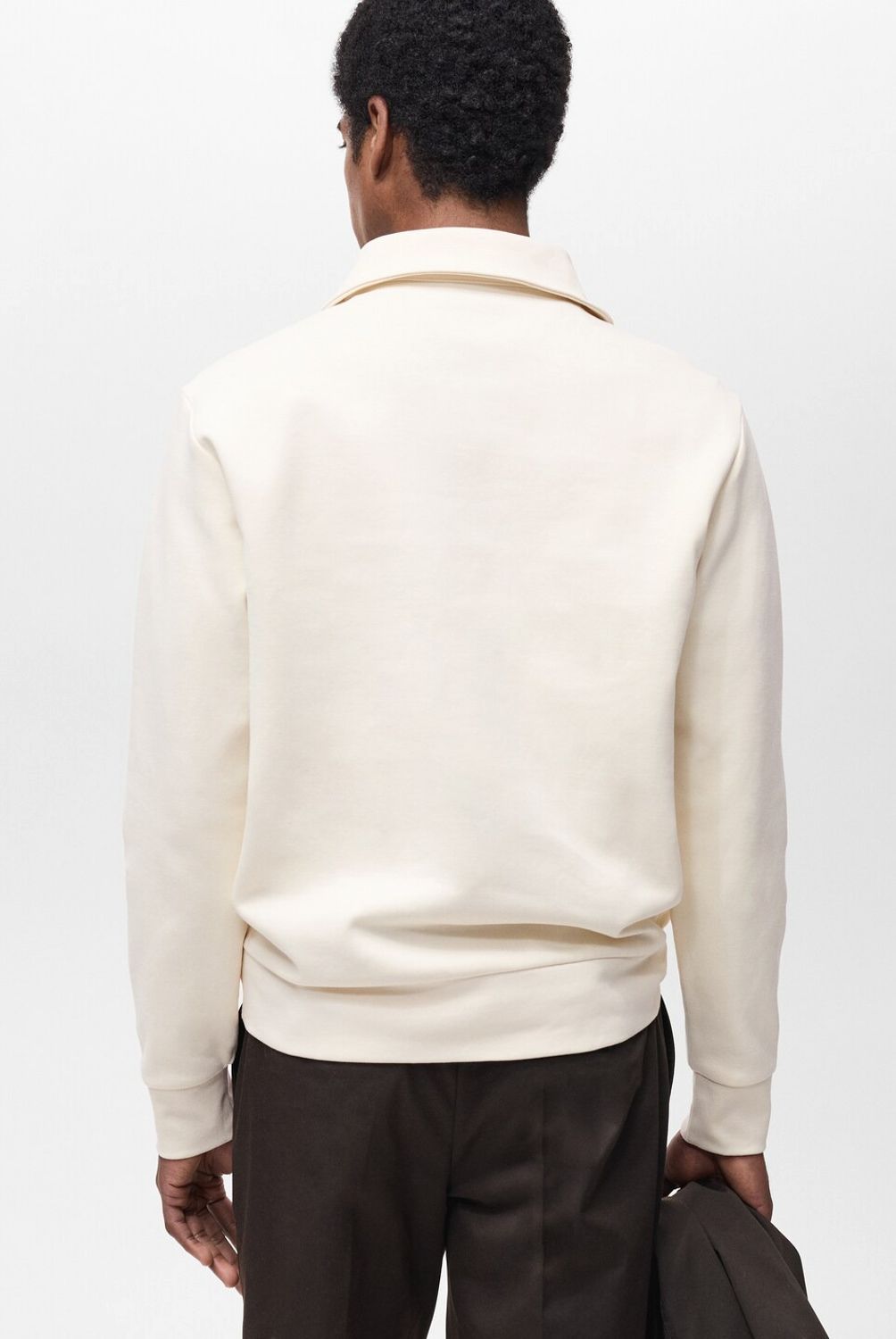 MANGO MAN - Polerón Algodón Regular Fit Cremallera Hombre Mango Man