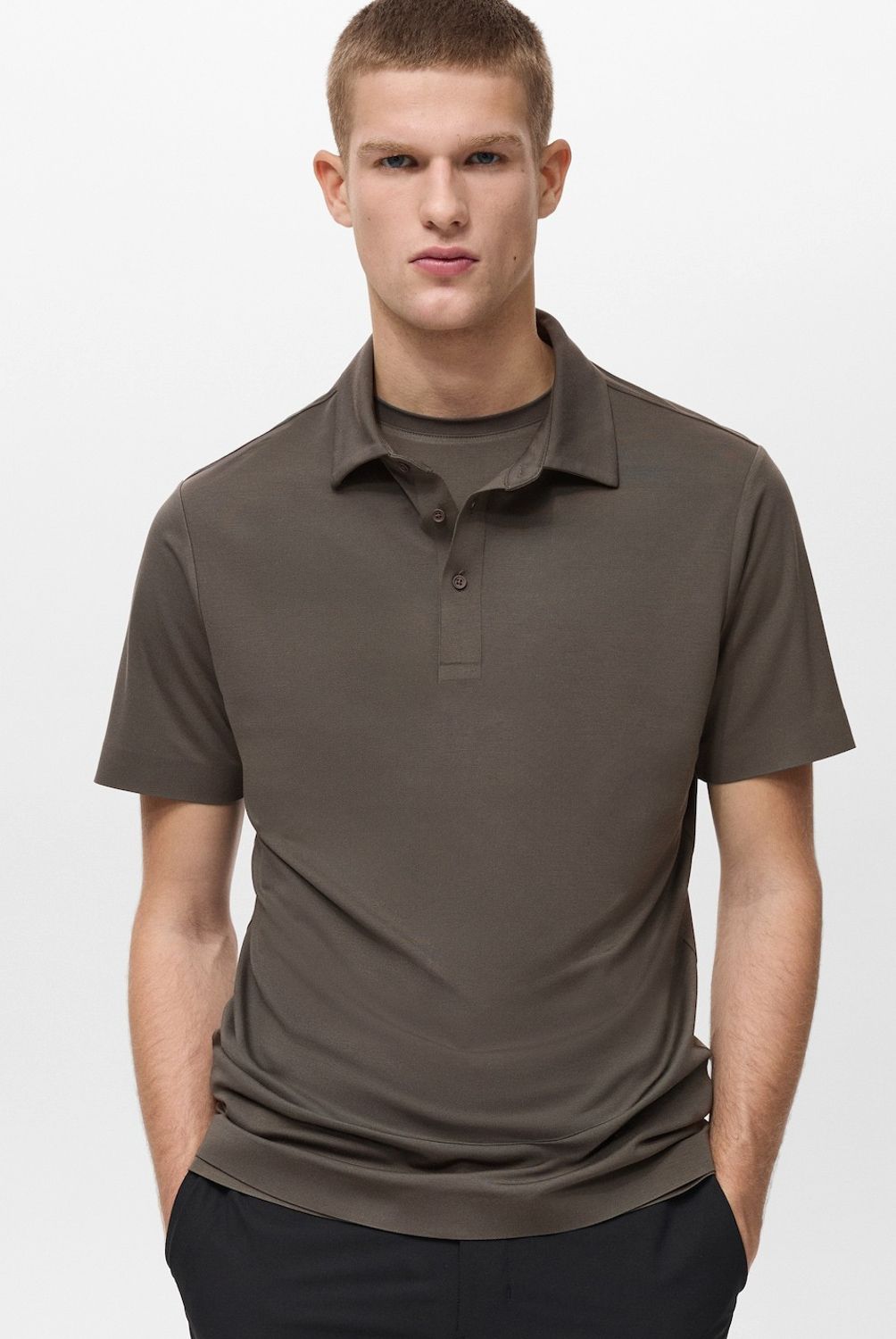 MANGO MAN - Polera Laziop slim fit Performance Transpirable Hombre Mango Man