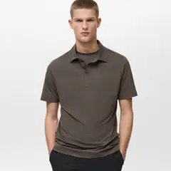 MANGO MAN - Polo Transpirable Comfort Stretch Hombre