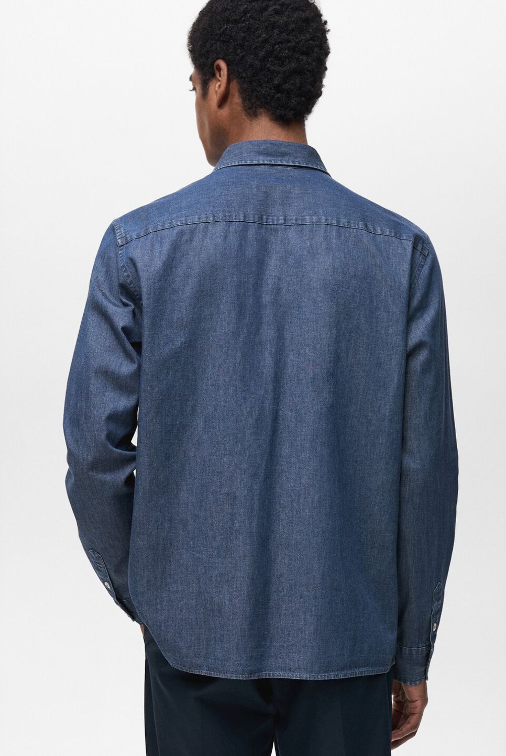 MANGO MAN - Camisa Neguri Jeans 100% Algodón Hombre Mango Man