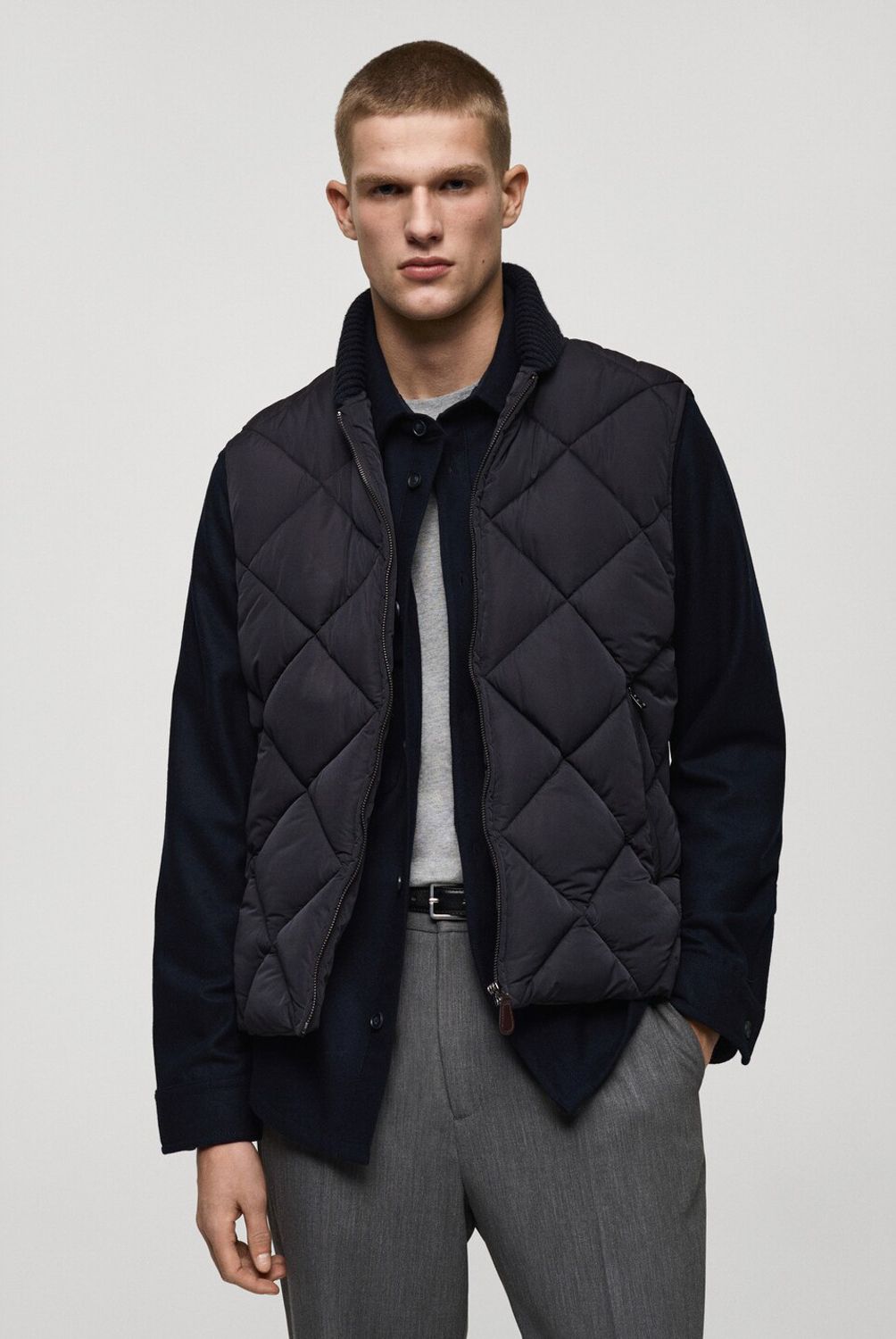 MANGO MAN - Parka Cooperst Sin Mangas Impermeable Hombre Mango Man