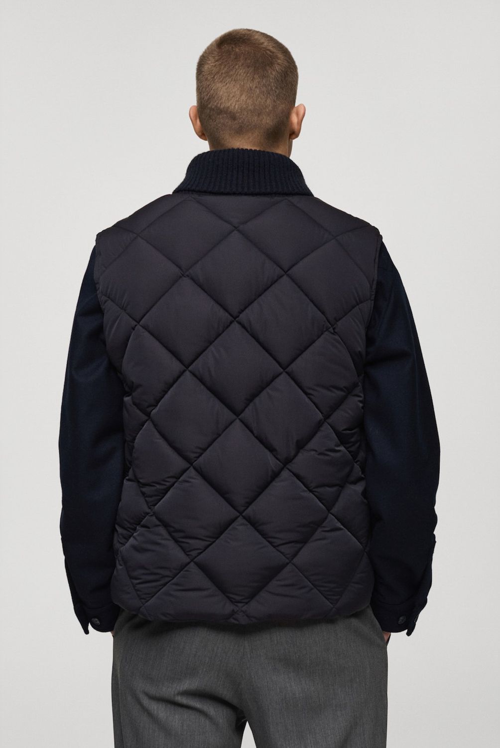 MANGO MAN - Parka Cooperst Sin Mangas Impermeable Hombre Mango Man