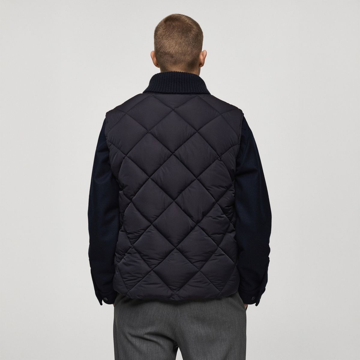 MANGO MAN - Parka Cooperst Sin Mangas Impermeable Hombre Mango Man