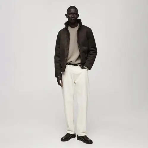 MANGO MAN - Chaqueta Reversible Cuello Chimenea Hombre