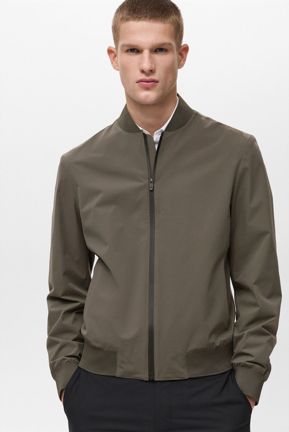 MANGO MAN - Chaqueta Bomber Brenta Performance Impermeable Hombre Mango Man