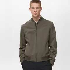 MANGO MAN - Chaqueta Bomber Brenta Performance Impermeable Hombre