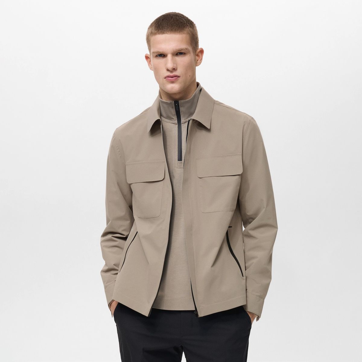 MANGO MAN - Chaqueta Braies Performance Impermeable Hombre Mango Man