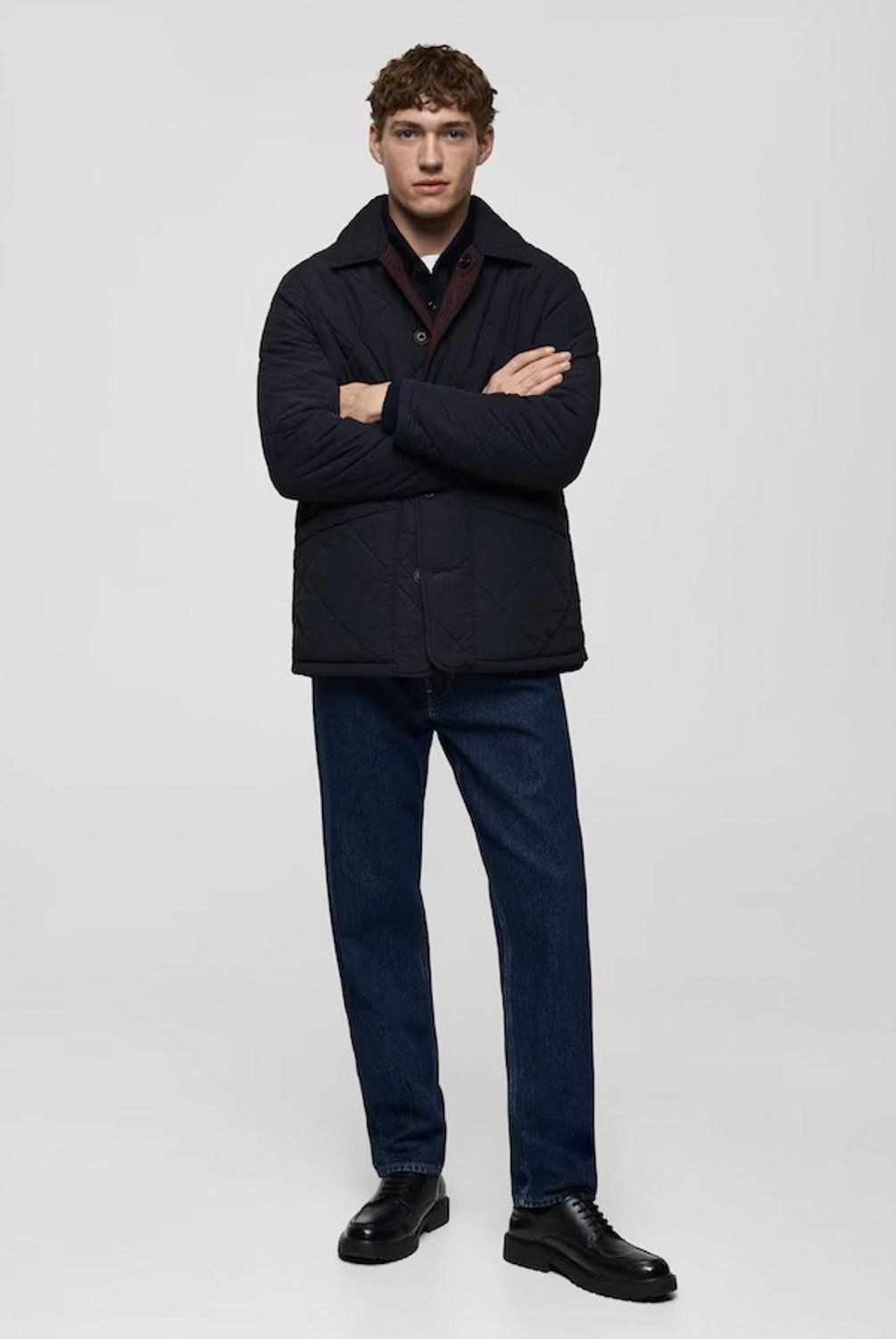 MANGO MAN - Chaqueta Acolchada Reversible Bicolor Hombre Mango Man