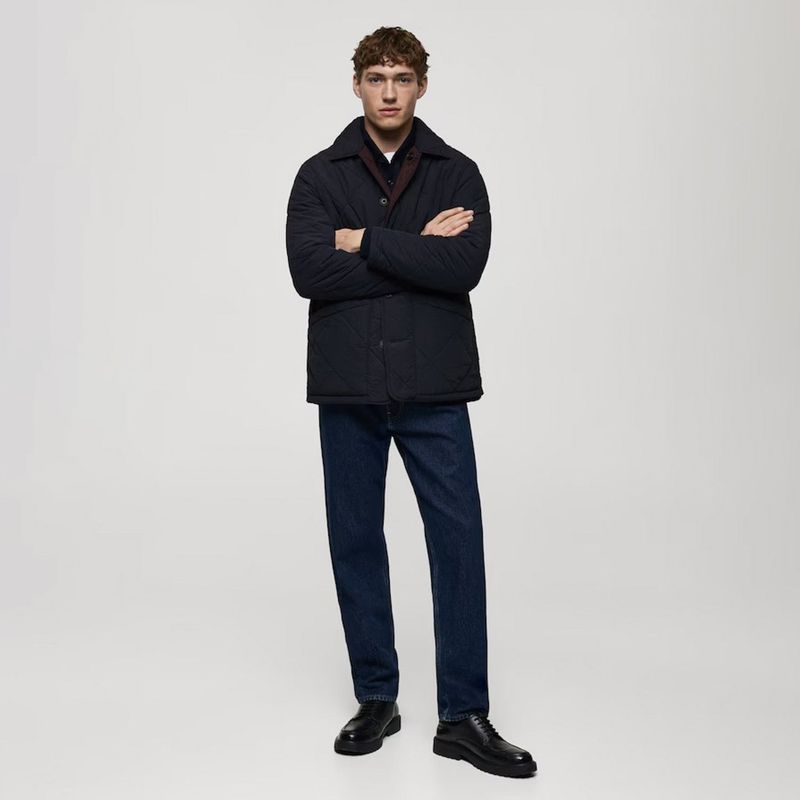 MANGO MAN - Chaqueta Acolchada Reversible Bicolor Hombre Mango Man
