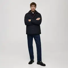 MANGO MAN - Chaqueta Acolchada Reversible Bicolor Hombre