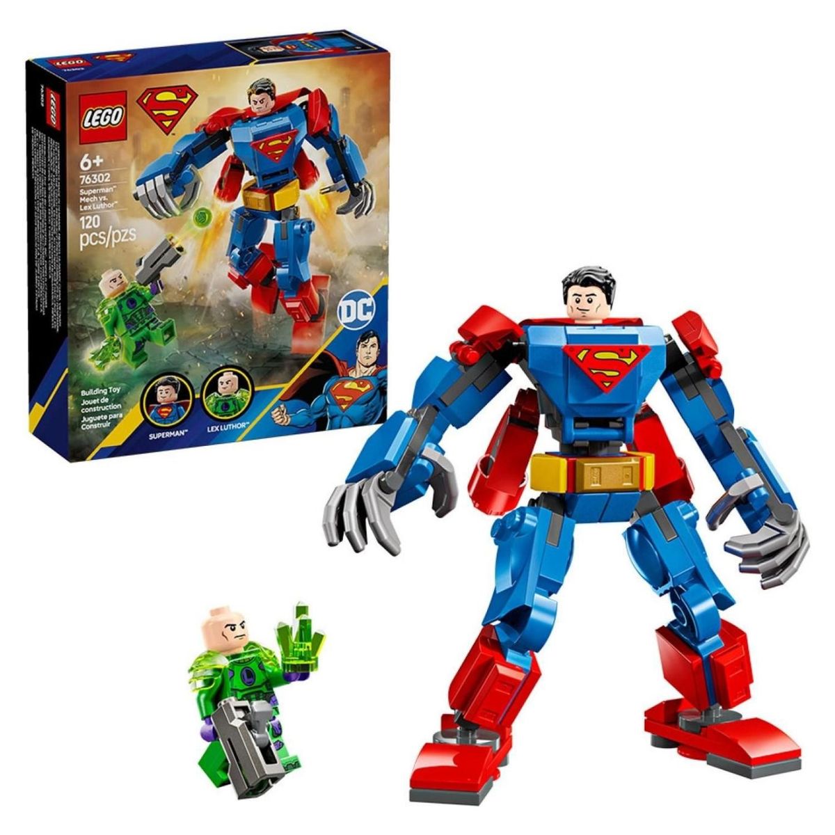LEGO - Lego DC: Armadura Robótica de Superman vs. Lex Luthor