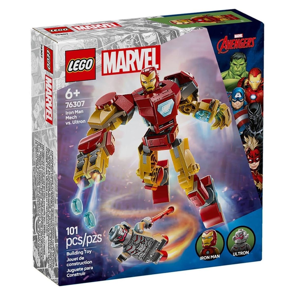 LEGO - Lego Marvel: Armadura Robótica de Iron Man vs. Ultrón