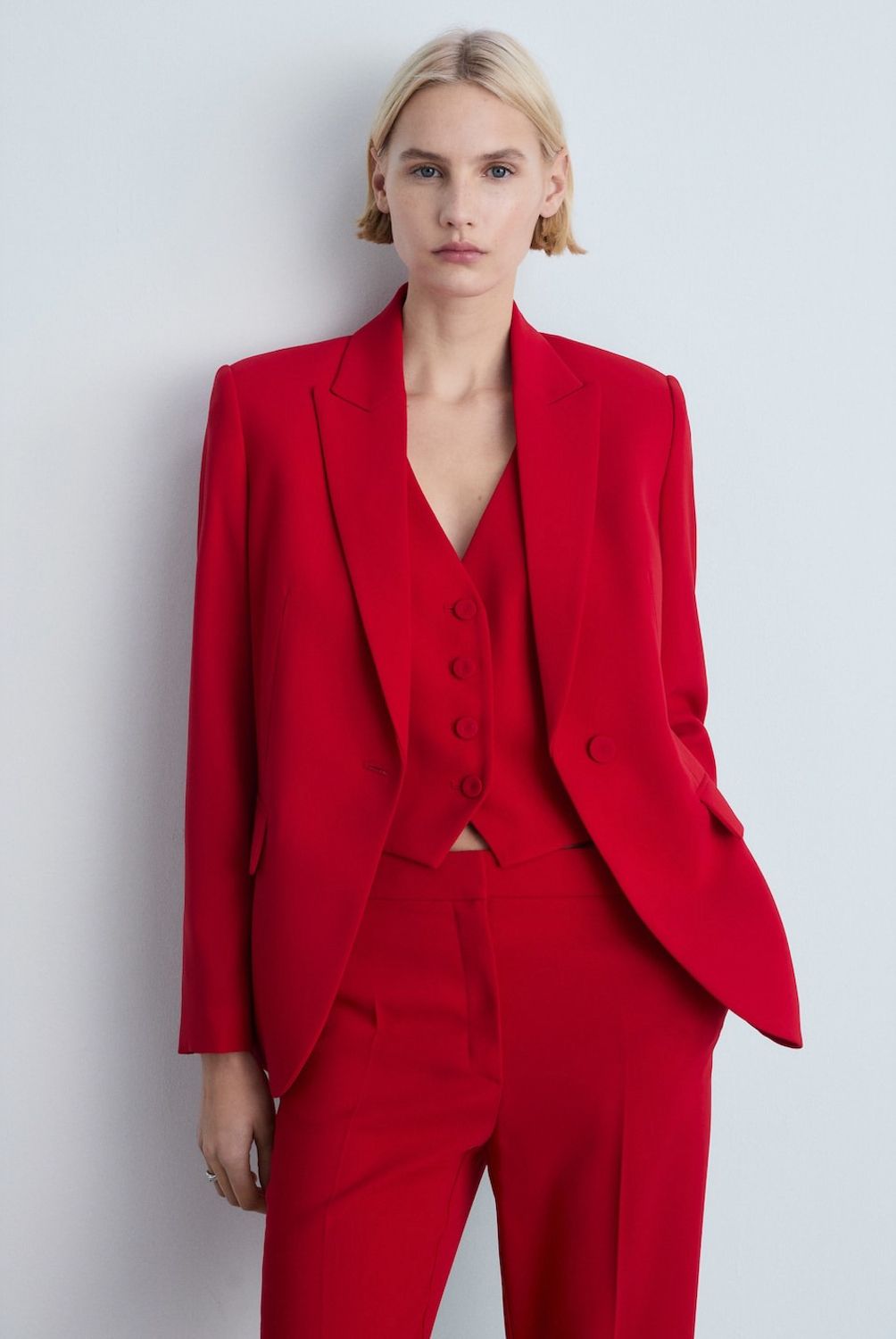 MANGO - Blazer Traje Estructura Mujer Mango