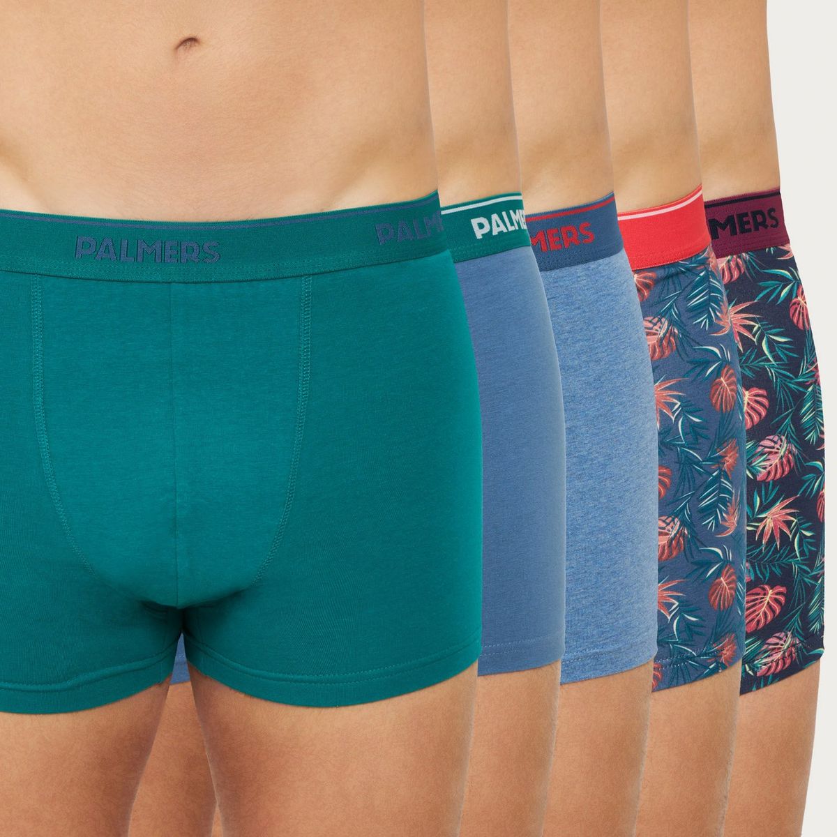 PALMERS - Pack 5 Boxer Medio Algodón Hombre Palmers