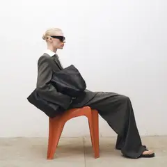 MANGO - Pantalón Traje Pinzas Cinturón Mujer