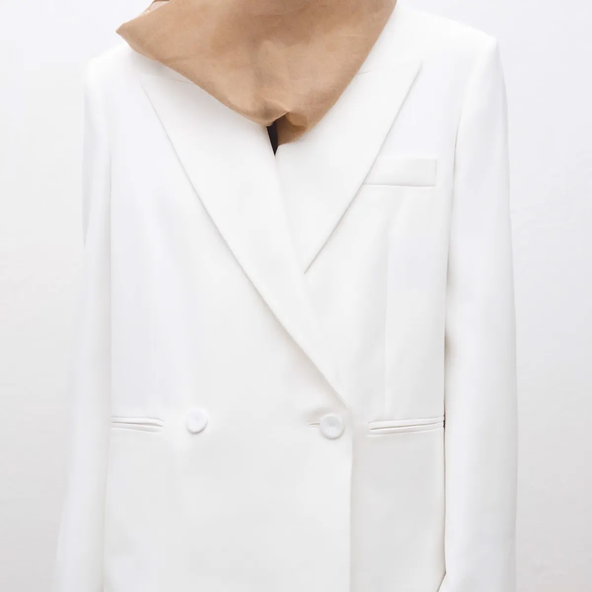 MANGO - Blazer Traje Oversize Doble Botonadura Mujer Mango