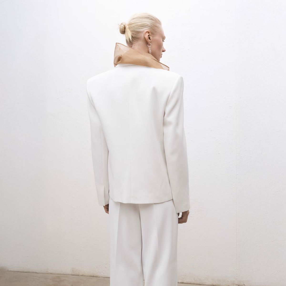 MANGO - Blazer Traje Oversize Doble Botonadura Mujer Mango