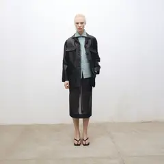 MANGO - Falda Midi Seda Semitransparente Mujer