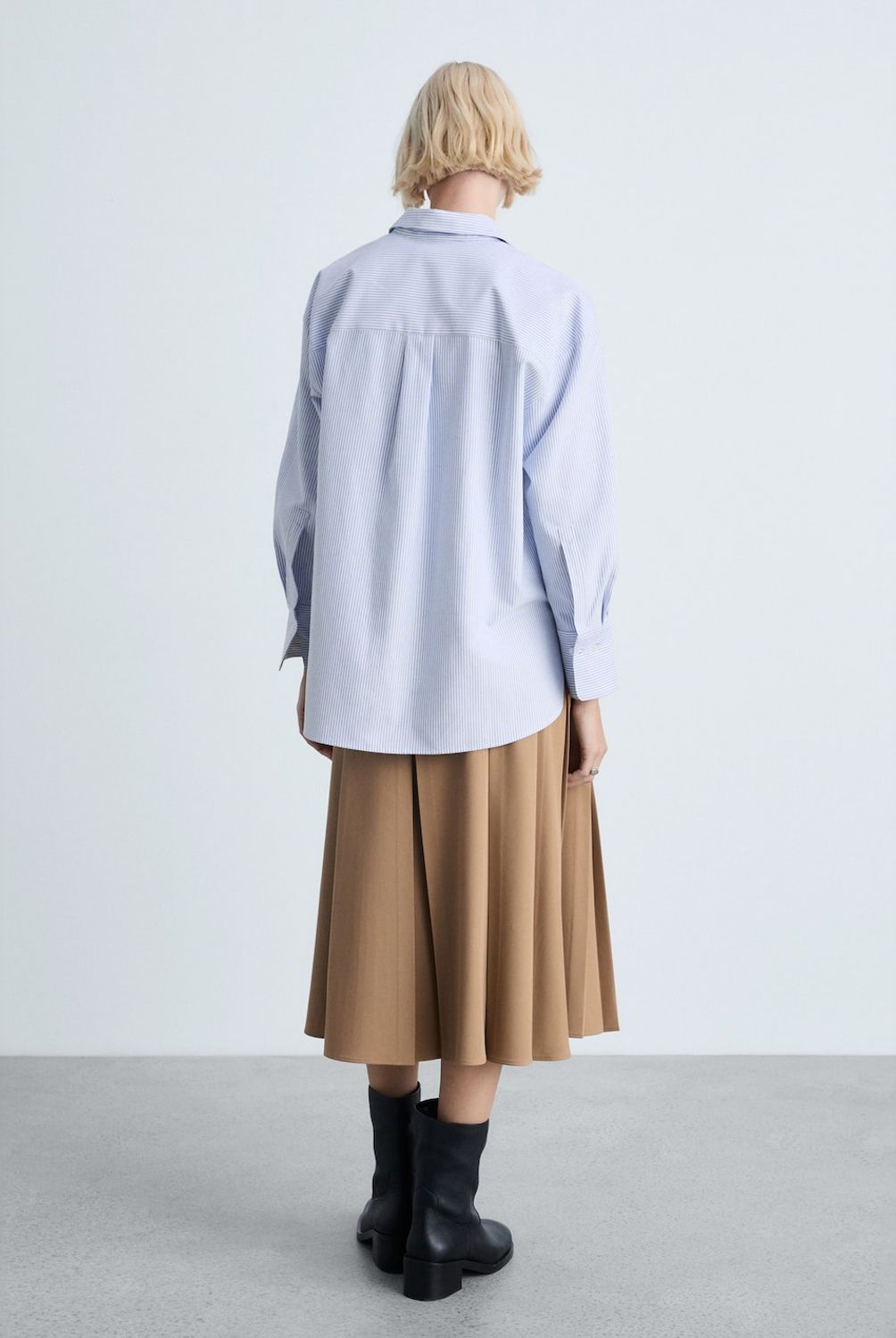 MANGO - Camisa Algodón Rayas Mujer Mango