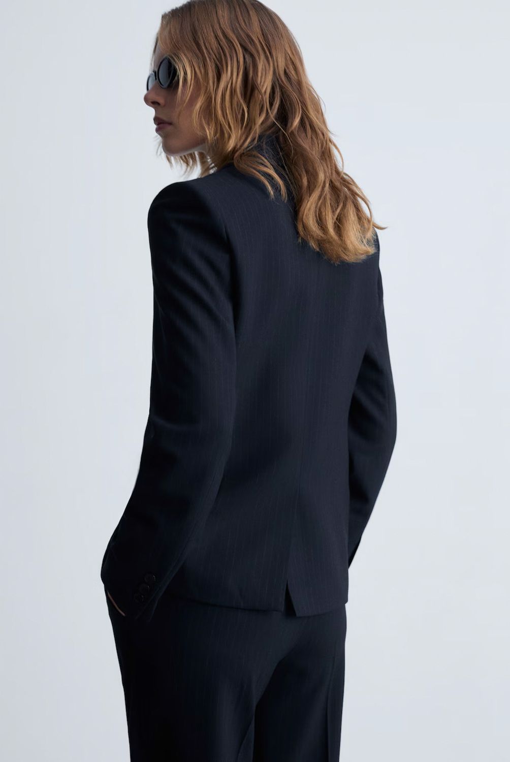 MANGO - Blazer Traje Raya Diplomática Mujer Mango