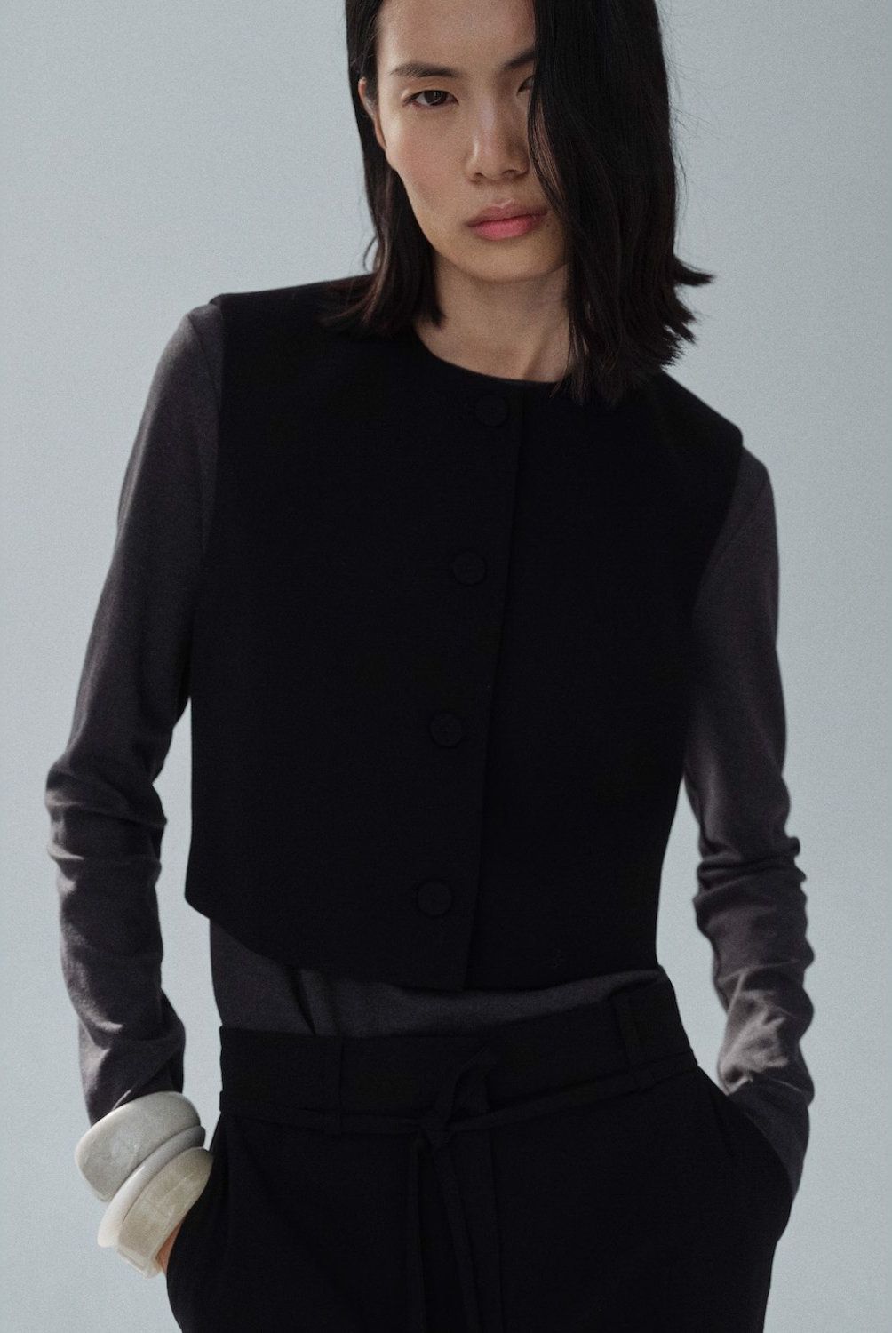 MANGO - Chaqueta Traje Botones Mujer Mango