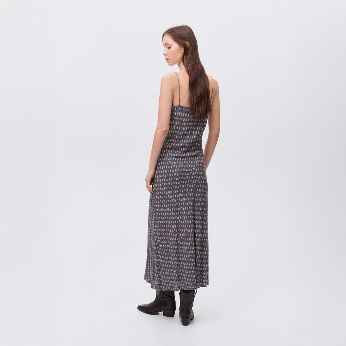 MANGO TEEN - Vestido Largo Estampado Mujer Mango Teen