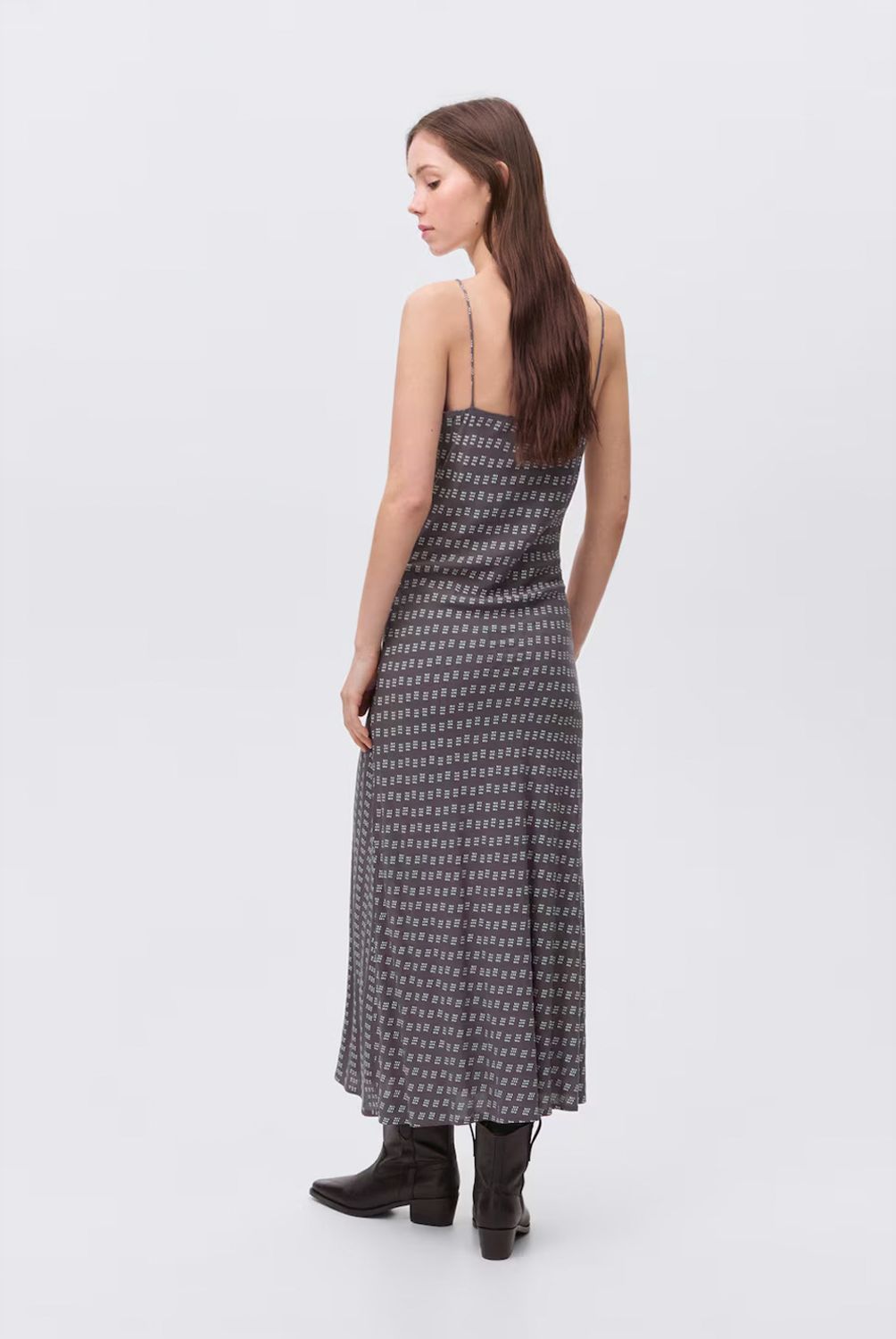 MANGO TEEN - Vestido Largo Estampado Mujer Mango Teen