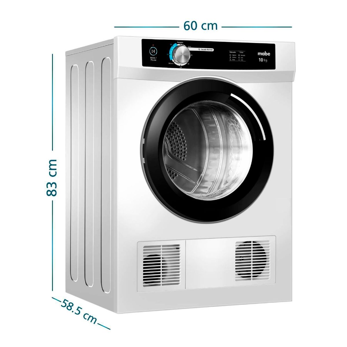 MABE - Secadora Eléctrica 10 Kg Evacuación SEM010VBCL0 Mabe