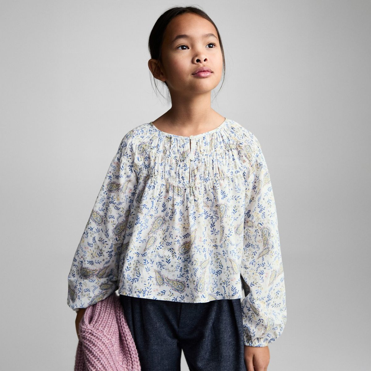 MANGO KIDS - Blusa Estampado Paisley Niña Mango Kids