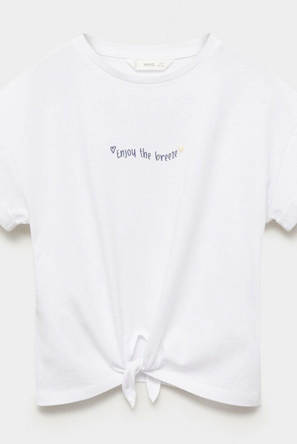 MANGO KIDS - Polera Estampada Nudo Niño Algodón Mango Kids