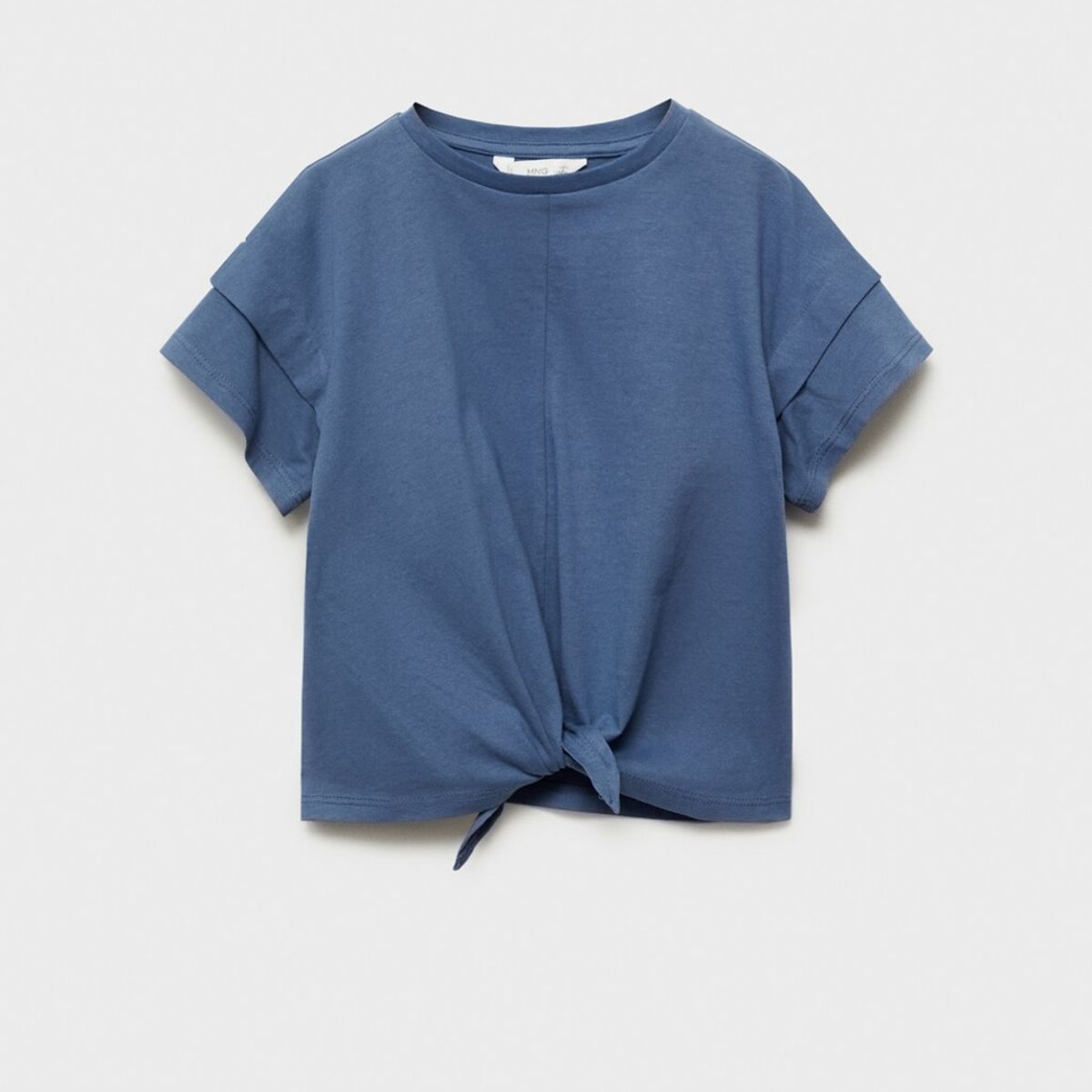 MANGO KIDS - Polera Algodón Detalle Nudo Niña Algodón Mango Kids
