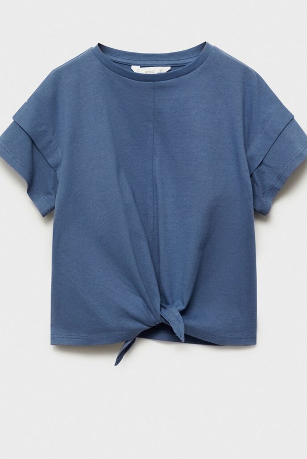 MANGO KIDS - Polera Algodón Detalle Nudo Niña Algodón Mango Kids