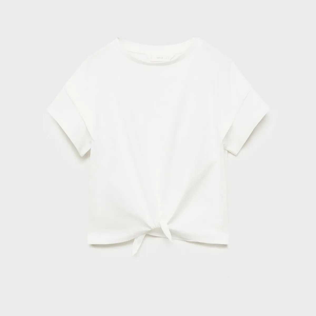 MANGO KIDS - Polera Algodón Detalle Nudo Niña Algodón Mango Kids