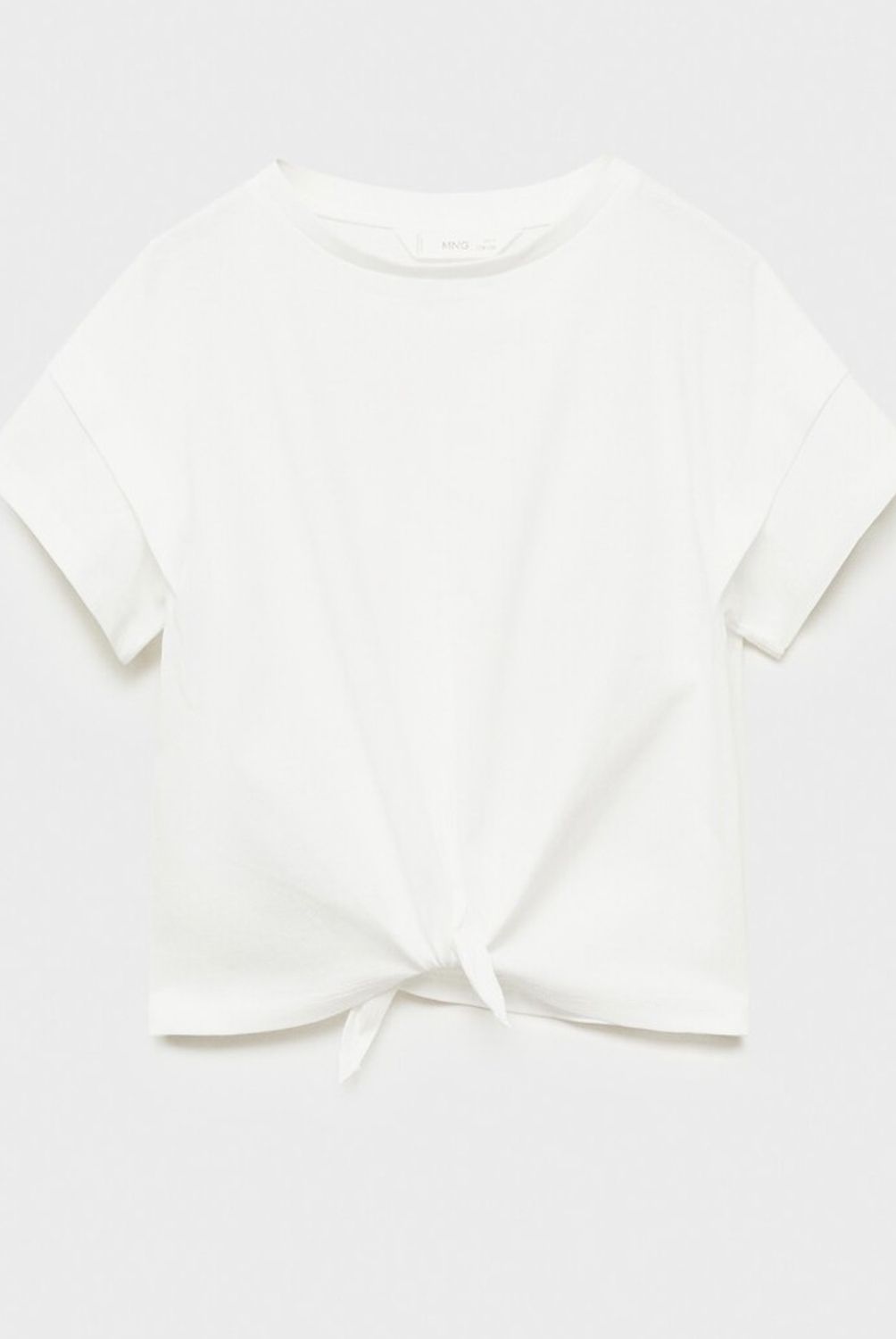 MANGO KIDS - Polera Algodón Detalle Nudo Niña Algodón Mango Kids