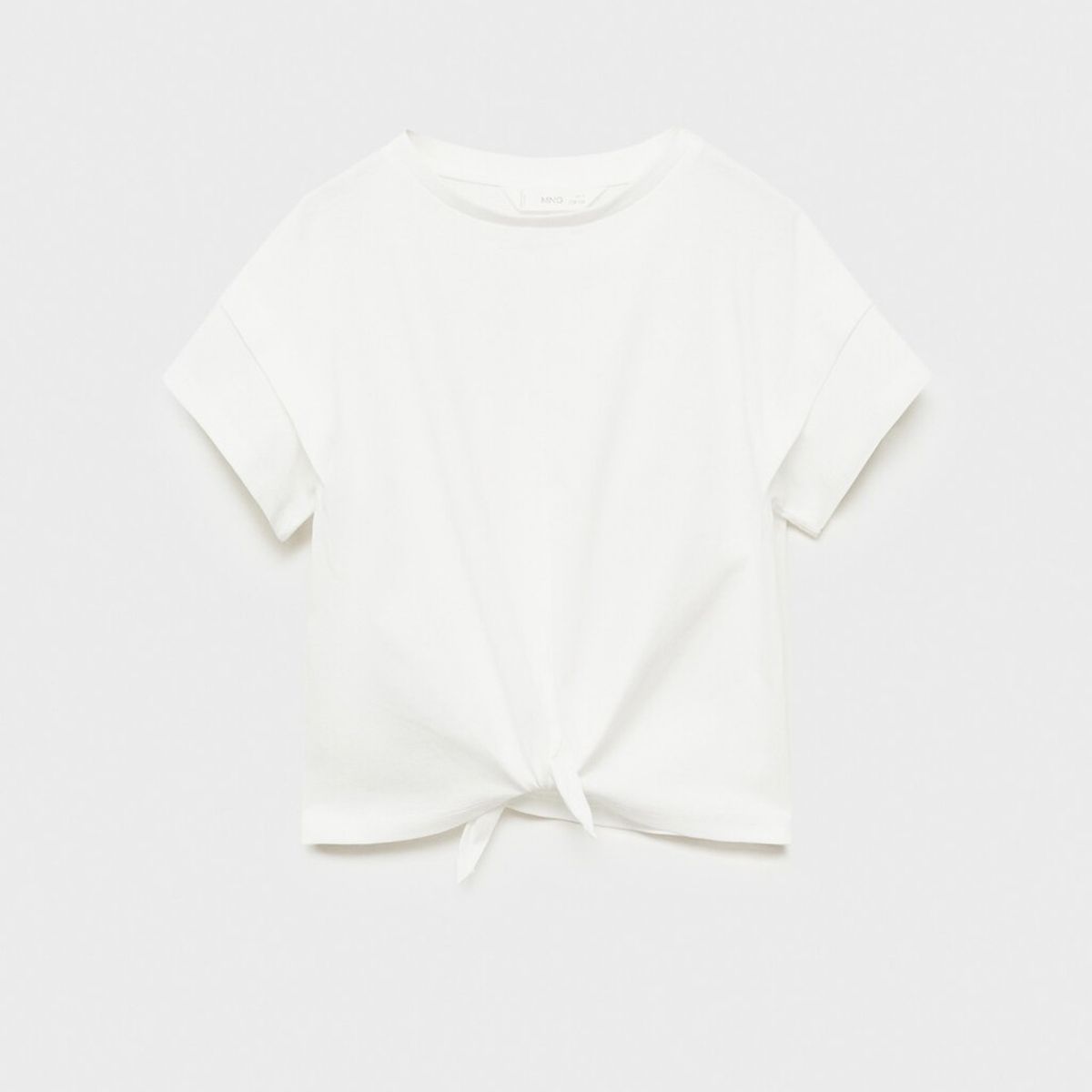 MANGO KIDS - Polera Algodón Detalle Nudo Niña Algodón Mango Kids