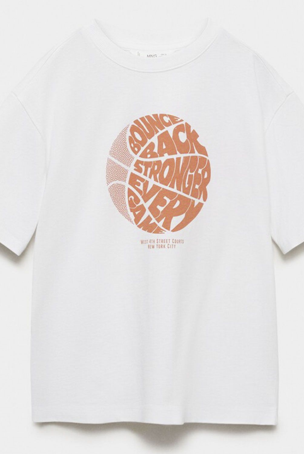 MANGO KIDS - Polera Algodón Estampado Niño Algodón Mango Kids